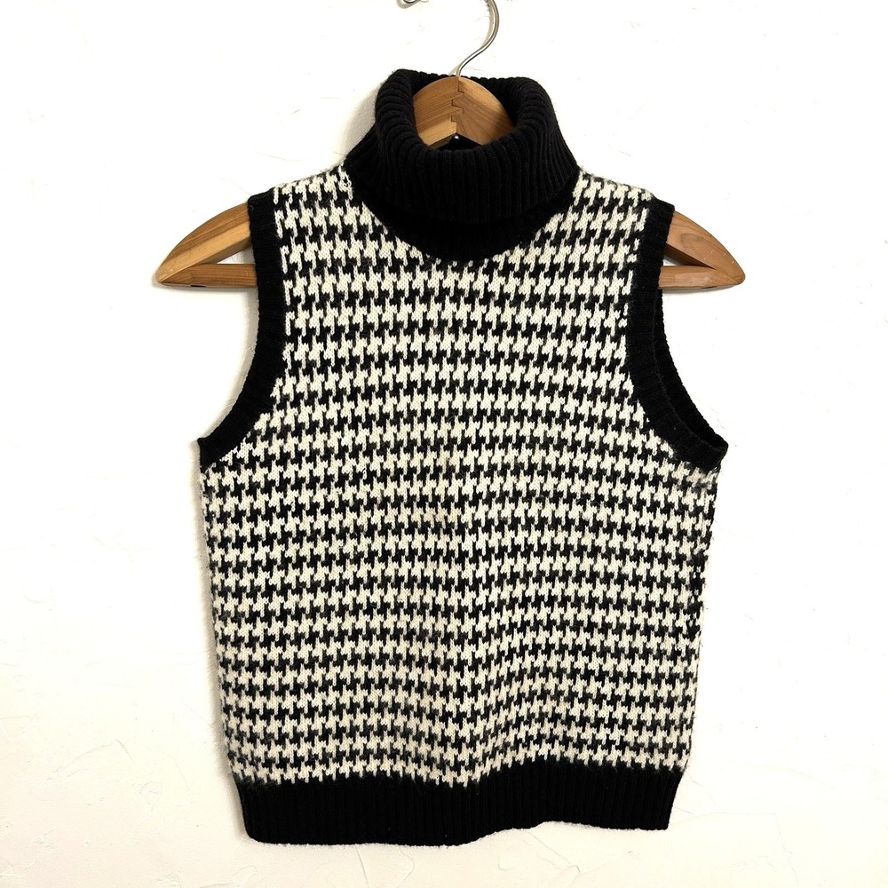 Lauren Ralph Lauren Cashmere Blend Sweater Petite Small Sleeveless Turtleneck